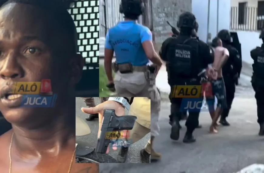TARDE DE QUINTA: criminoso faz crianças reféns em Santa Luzia do Lobato e comparsa é preso na rua após confronto com a PM; dupla é da facção de “Boca Mole”