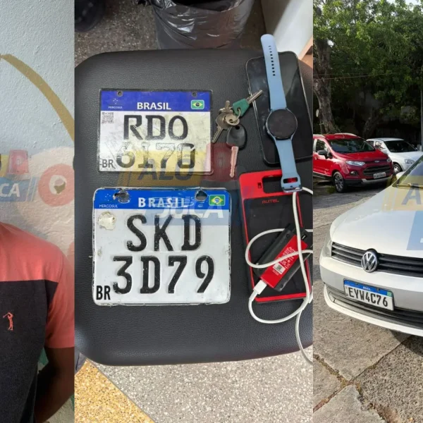 TENTOU SUBORNAR: homem com 17 inquéritos é preso pelo Batalhão Apolo em Itapuã com equipamento usado em furto de veículos