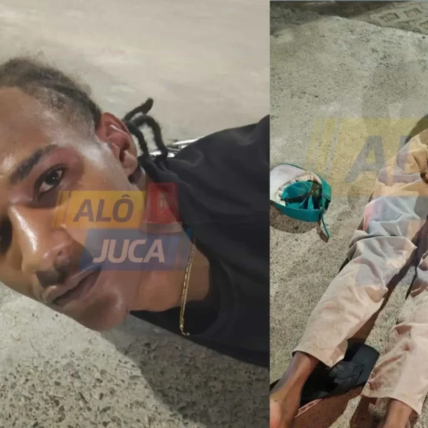 DE PEIXEIRA NA MÃO: ladrão é preso após roubar corredores na orla do Jardim de Alah; comparsa fugiu de moto