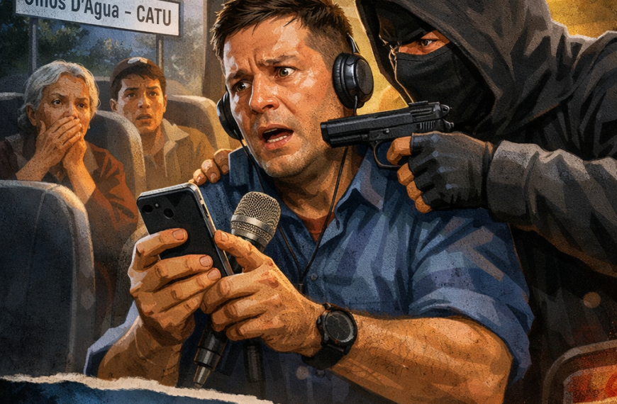 Comunicador de Alagoinhas é assaltado em micro-ônibus na região de Olhos D’Água, em Catu