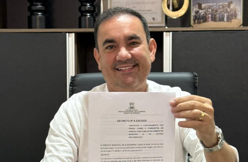 Prefeitura de Alagoinhas regulamenta feiras livres e itinerantes da agricultura familiar
