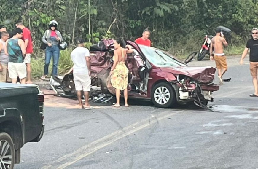 Video : Acidente na BR-110 entre Rio do Una e Catu mobiliza Samu e helicóptero neste domingo (28)