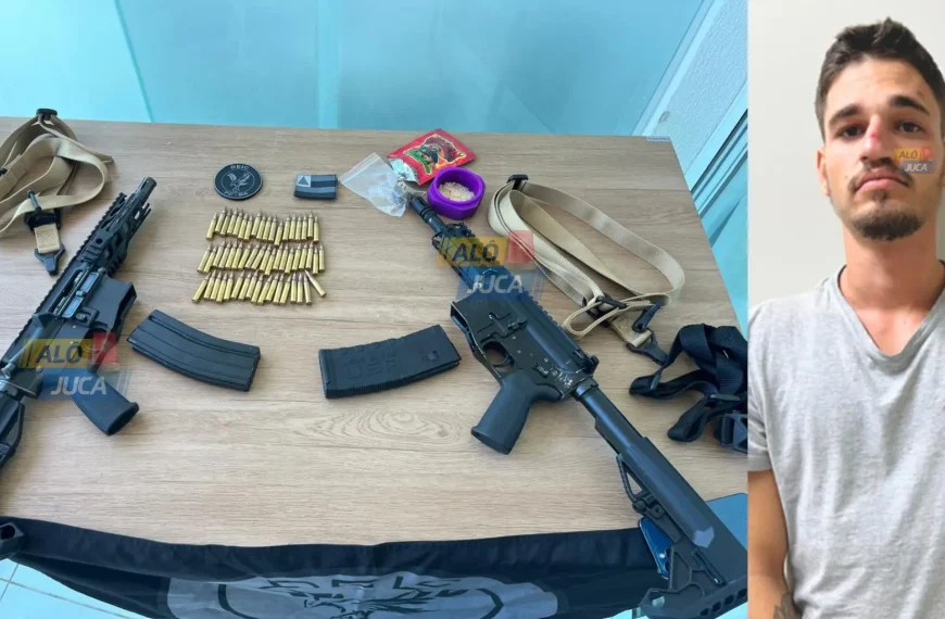 FUZIS E MUNIÇÕES: homem é preso com armamentos em condomínio de luxo no Rio Vermelho