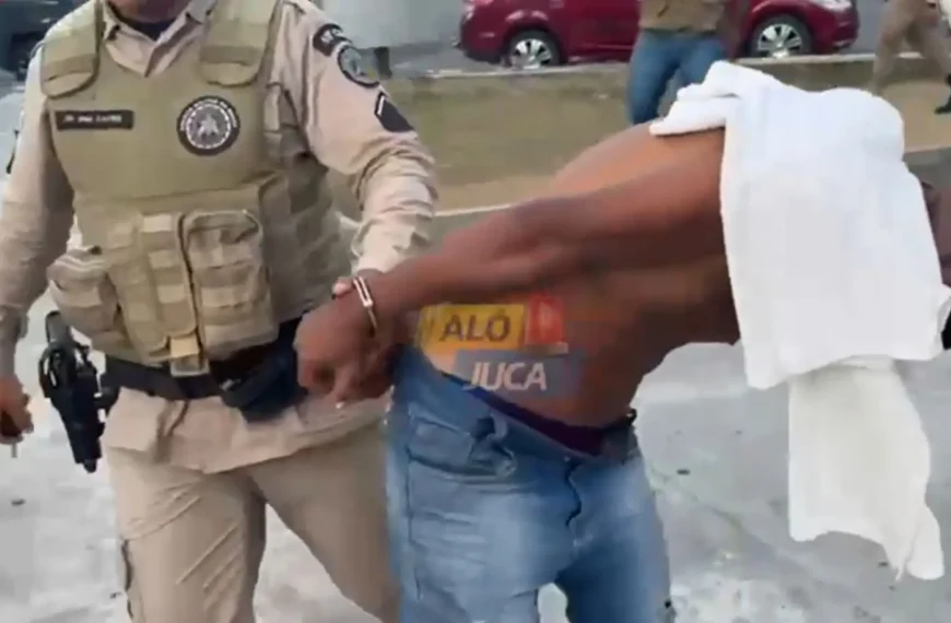 PEGO NO PULO: suspeito de furto é preso após ser detido por populares no Rio Vermelho