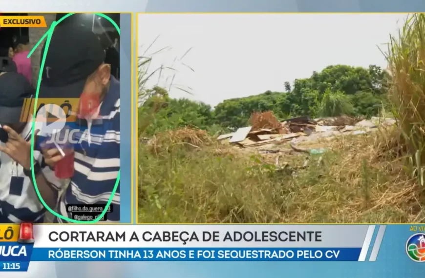 CABEÇA CORTADA: corpo de adolecente de 13 anos é localizado após ser sequestrado pelo comando vermelho