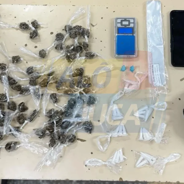 TENTOU FUGIR: traficante é preso com pistola raspada e pinos de cocaína durante cerco da 41ª CIPM na Federação