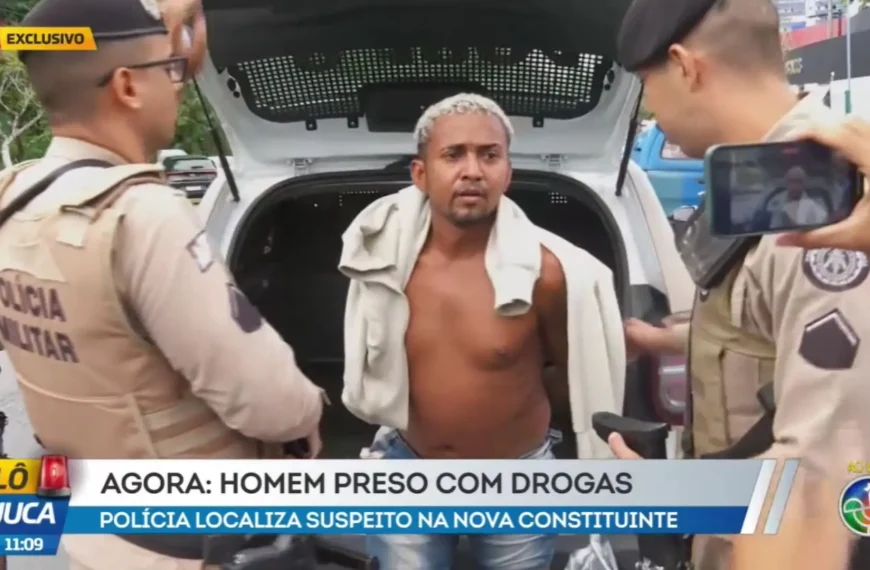 FLAGRANTE: 18º BPM prende homem com maconha, cocaína, K9 e crack em Periperi