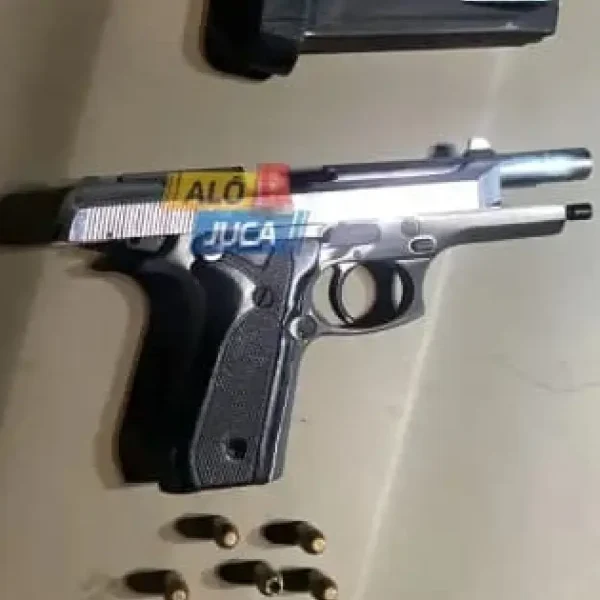 PM apreende arma de fogo durante confronto com suspeitos de tráficos em Pernambués