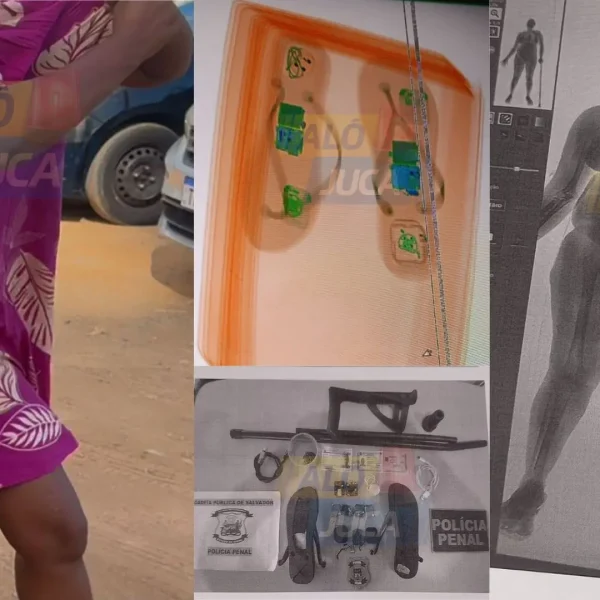 ESCONDEU NA MULETA: idosa é flagrada com drogas e eletrônicos tentando visitar o filho na Cadeia Pública