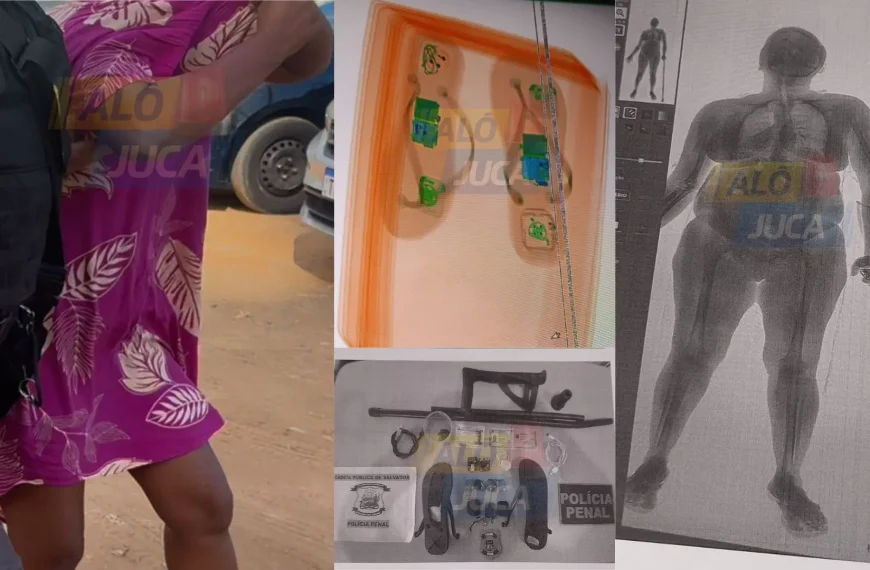 ESCONDEU NA MULETA: idosa é flagrada com drogas e eletrônicos tentando visitar o filho na Cadeia Pública