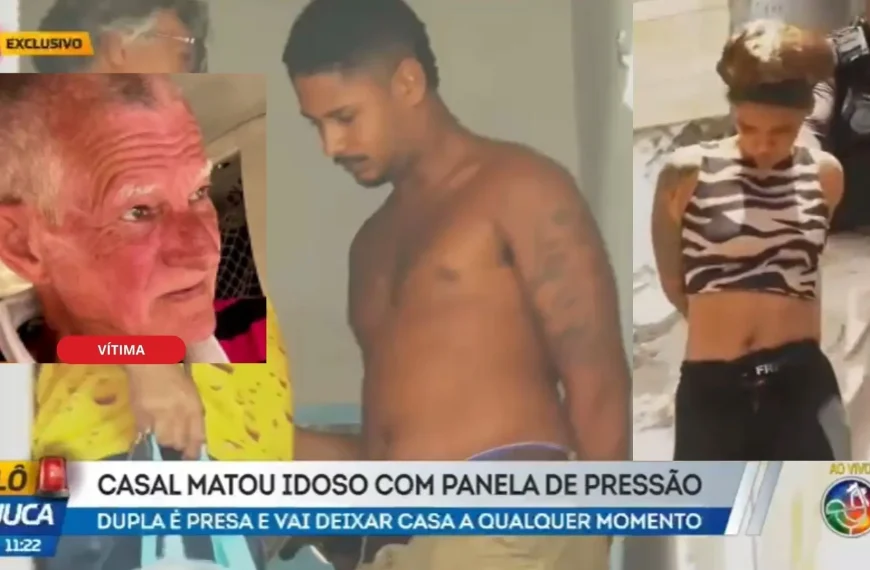 GOLPES COM A PANELA DE PRESSÃO: casal acusado de matar idoso em Minas Gerais é preso em Castelo Branco