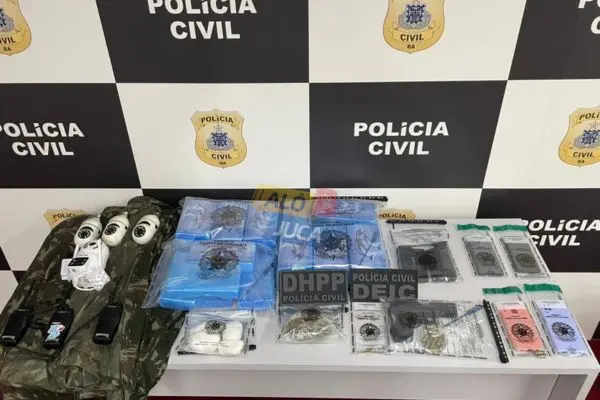 BUNKER DO TRÁFICO: polícia apreende 20 kg de cocaína e armas em operação em Feira de Santana