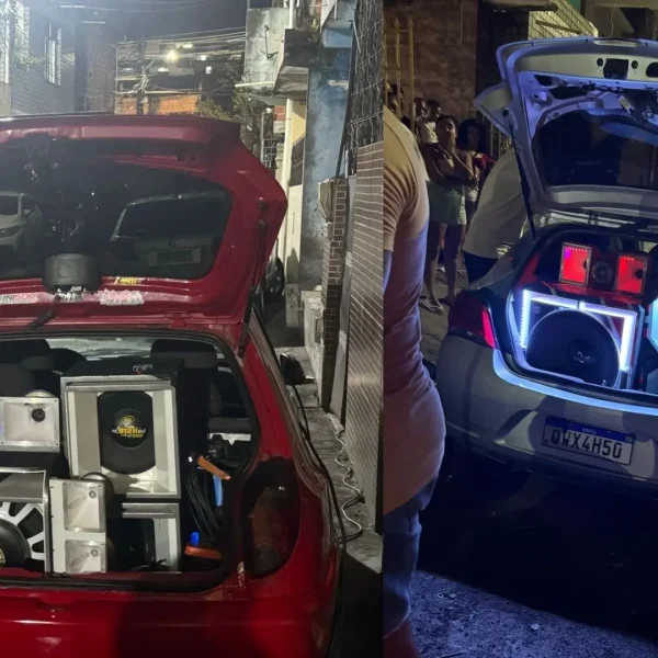 Operação Paredão encerra festa e apreende carro irregular no bairro do Uruguai