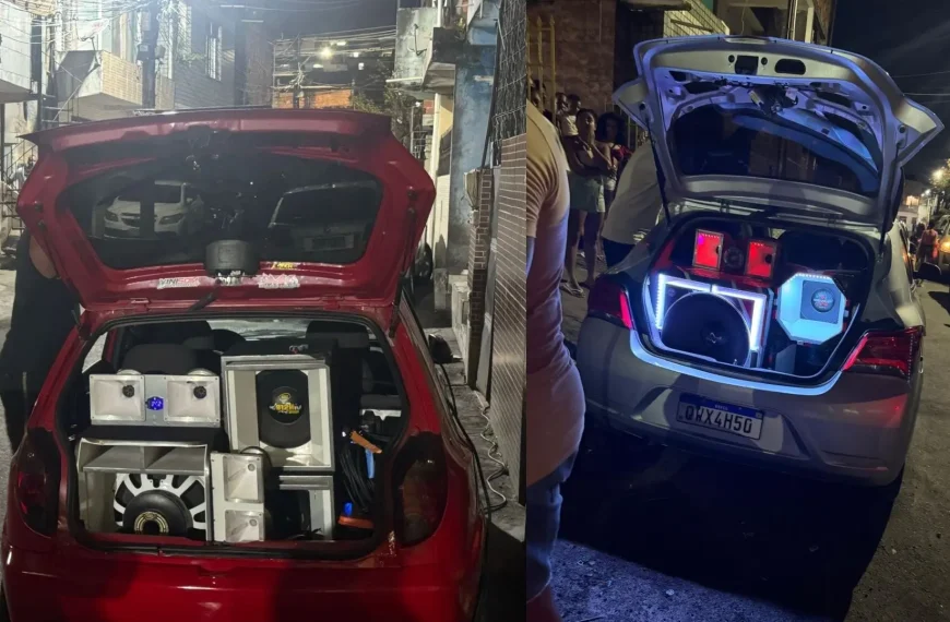 Operação Paredão encerra festa e apreende carro irregular no bairro do Uruguai